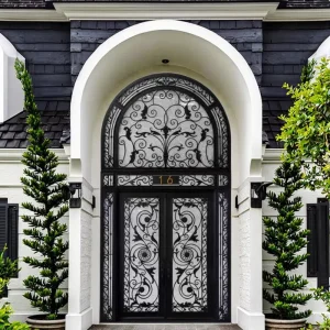 Customizable Decorative Iron Gate for Residential and Commercial Use