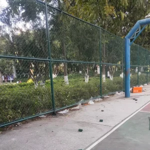 Customizable Galvanized Pvc Coated Chain Link Fence Anti Theft Mesh Rustproof Yard Security Court Stadium Diamond Mesh
