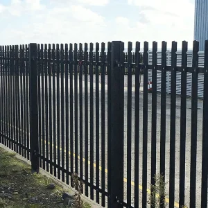 Customizable Galvanized Steel Palisade Fence for Secure Property Perimeters