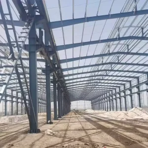 Customizable Modern Wide Span Steel Frame Workshop Warehouse Building with Mezzanine Floors and Advanced Fire Protection System