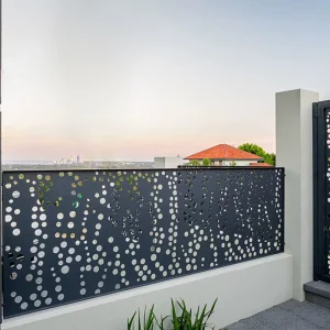 Customizable Outdoor Metal Aluminum Panel Fence Decorative Fence for Garden Balcony