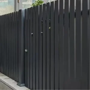 Customizable Powder-Coated Metal Fence