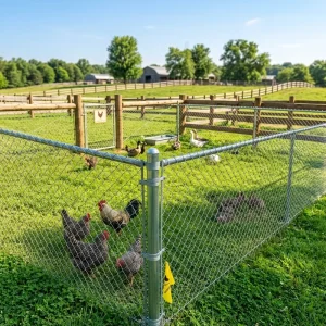 Customized 2.5mm-3.0mm Hot-Dip Galvanized Chain-Link Fence, 50*50mm, 6FT, PVC-Coated Cyclone Diamond Wire Mesh