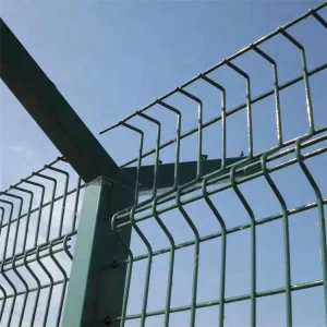 Customized 3D Curved Garden Welded Wire Mesh Fence Panels with Square Post