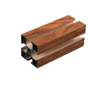 Customized 4040 Industry Wood Grain Extruded Aluminium Alloy Extrusion Profiles