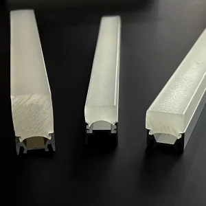 Customized Aluminium Profiles Channel With Plastic Square Rod for Wardrobe Light Strip Housing Extrusion LED Aluminum Profiles
