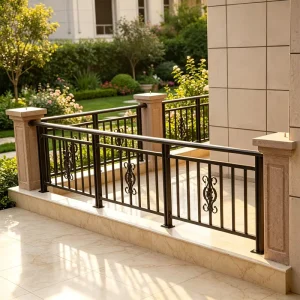 Customized Aluminum Guardrail for Courtyard Wall, Protective Fence, Anti-corrosion
