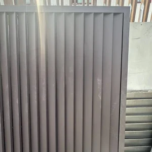 Customized Aluminum Privacy Fence Panel, No-Dig Horizontal Slat, Easy Assembly, Security