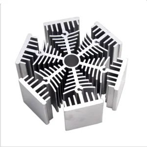 Customized Aluminum Profiles Extrusion Sunflower COB Heat Sink Anodized LED Radiator
