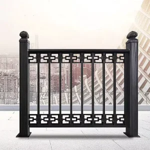 Customized Classic Outdoor Metal Designs Frameless Terrace Modern Veranda Safety Outdoor Balcony Prefab Metal Stair Railings