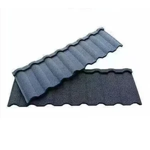 Customized Color Stone Roofing Stone Coated Metal Roof Tile Construction Materials
