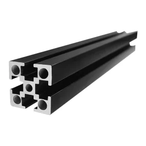 Customized Customized 2020 T Slot Anodised Extruded Black Industrial Aluminum Profiles