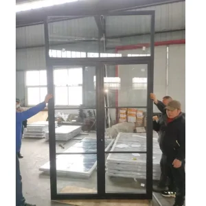Customized Decorative Steel Simple Iron Grill Window Door Designs with Glass Steel Casement Door and Window