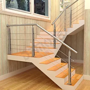 Customized Design Exterior Black Stainless Steel Cable Railing Durable Lightweight Anti Corrosion Outdoor Garden Villa