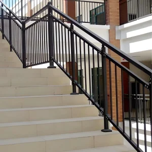 Customized Easy Installation Balustrades Handrails Metal Railings for Villas Hotels Apartments Malls