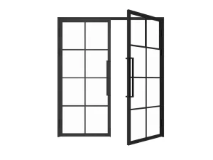 Customized European Standard Steel Interior Thermal Insulation Modern Villas Left Opening Wrought Iron Powder Coating Fiberglass