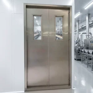 Customized Factory Workshop Safety Fireproof Door Finish Metal Stainless Steel Fire Doors for Modern Industrial Projects