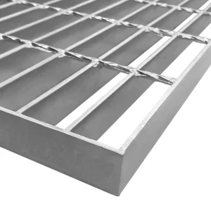 Customized Galvanized Steel Alloy Grid Grating Anti Corrosion Fire Resistant Silver Color Metal Building Material