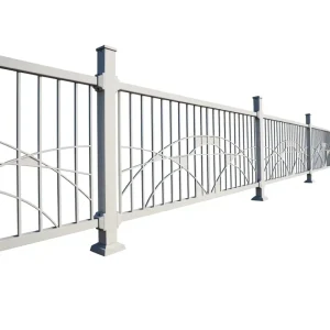 Customized Galvanized Steel Lawn Fence, Rustproof Palisade Tubular Metal Fence