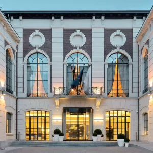 Customized Horizontal Steel Frame Glass Windows Burglar Proof Big Arch French Windows for Home