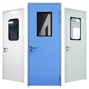 Customized Hospital Room Steel Swing Door High performance Metal Hospital Door Suitable for Medical Doors