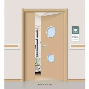 Customized Hospital Steel Airtight Manual Swing Unequal Door Medical Safety Operating Room Interior Product Asymmetric Door