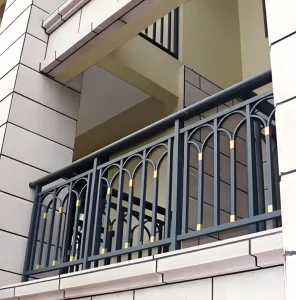 Customized Modern Balcony Railings Custom Colors Rooftop Terrace Protective Fences Staircase Handrails Guardrails Corridors