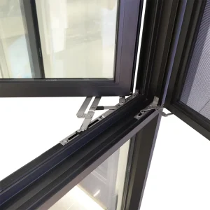 Customized Modern Design Glass Casement Window Aluminum Alloy Frame Vertical Opening Pattern for Home Use