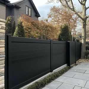 Customized Modern Electric Sliding Aluminum Alloy Courtyard Gate