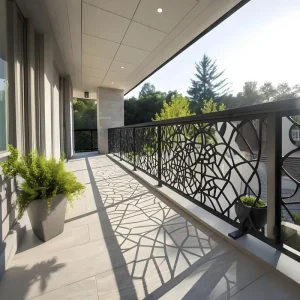 Customized Pattern Laser Cut Aluminum Screen Metal Privacy Fence Panels Decorative Garden Fence Panels