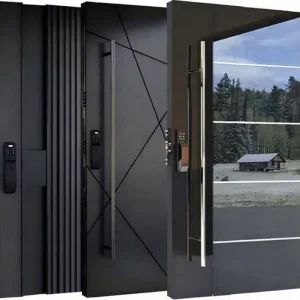 Customized Stainless Metal Security Doors China Armored Villa Modern Metal Modern Stainless Steel Door