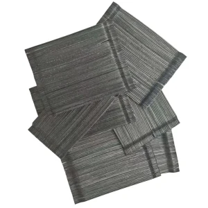 Customized Steel Fiber Metal Building Materials Concrete Reinforcement Durable Water Resistant Arranged Rows for Floor