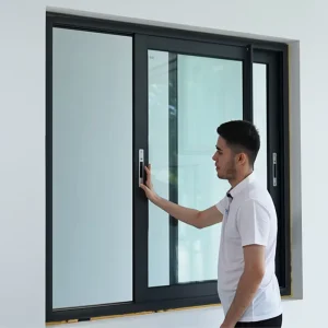 Customized Windows and Doors Double Glazed Glass Aluminium Aluminum Alloy Profile Metal Sliding Window