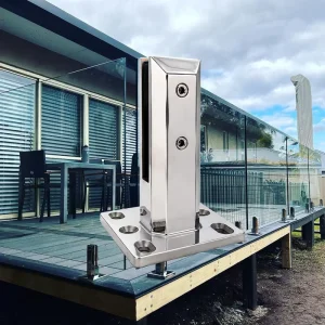 DDP Good Price Durable Outdoor Front Yard Fence Glass Railing Spigot Hardware for Courtyard and Pool Glass Fence