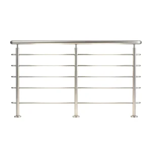DIY Design Modern Stainless Steel Flooring Mount Rod Handrail Balcony Staircase Outdoor Railing