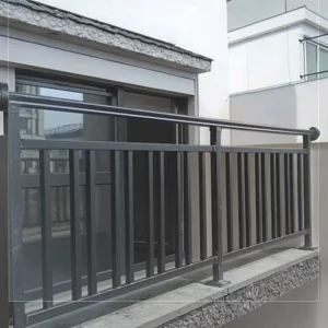 DIY Metal Staircase Railing System Wrought Iron Balcony Handrails for Home and Commercial Buildings