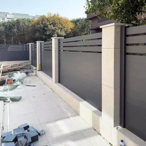 Decorative Aluminum Metal Fence Panels Modern Design Garden Boundary Fencing for Luxury Villa