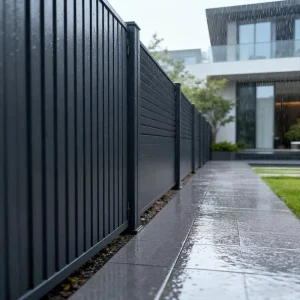 Decorative Aluminum Ornamental Railing Powder Coated Anti Rust Custom Size Fence Outdoor Safety Barrier