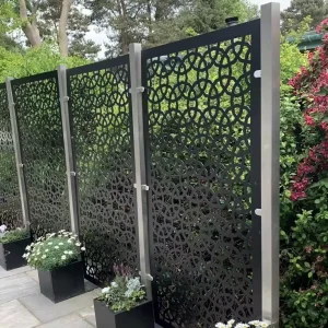 Decorative-Cut Outdoor Aluminum Metal Screen, Room Divider, Partition Panel