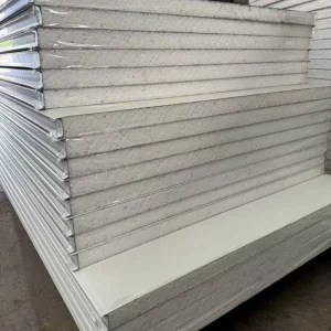 Decorative EPS Insulated Metal Carved Exterior Wall Prefab Industrial Warehouse Container Sandwich Panels