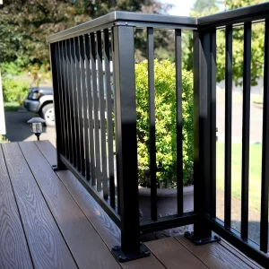 Decorative Metal Balcony Fence Stair Balusters Aluminium Handrail Railing