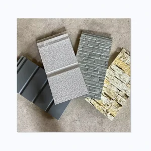 Decorative Metal Siding Panel 16mm 20mm PU Sandwich Panels Thermal Insulation Exterior Wall