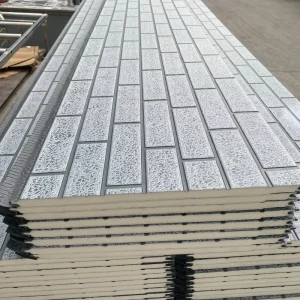 Decorative PU Sandwich Panel Metal Siding for Building Workshop and Warehouse Exterior Wall Cladding