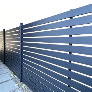 Decorative Powder Coated Aluminum Privacy Panels Slat Fence for Home and Hotels Use