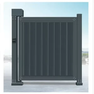 Decorative Rustproof Aluminum Alloy Fence Gate for Outdoor Security