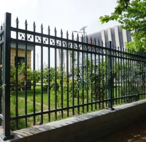 Decorative Scroll Zinc Steel Spear-Top Tubular Metal Security Fence Panels