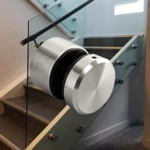 Diameter 38mm/50mm*5/10/20/30/40/50mm Satin Finish Architectural Stainless Steel Glass Spacer for Frameless Glass