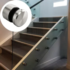 Diameter 38mm/50mm*5/10/20/30/40/50mm Satin Finish Glass Railing Standoff Bracket Stainless Steel Hardware