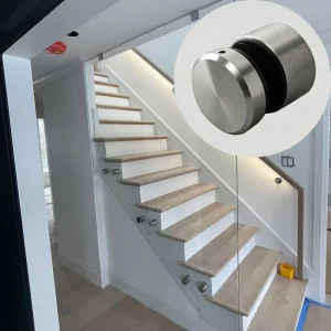 Diameter 38mm 50mm*5 10 20 30 40 50mm Satin Finish Stainless Steel Heavy Duty Glass Panel Spacer for Frameless Glass Systems