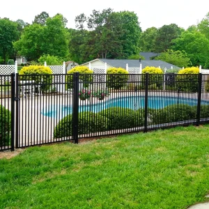 Direct Factory Custom Black Powder-Coated Aluminum Security Privacy Screen Louver Slat Gate Fence
